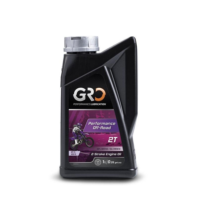 Масло моторное для мотоциклов GRO PERFOMANCE 2T OFF ROAD, 100% synthetic lubricant based on Ester, 1 л