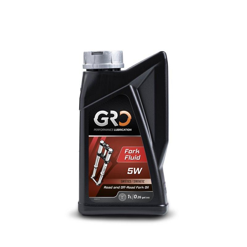 Масло вилочное GRO FORK FLUID SAE 5W, 100% Synthetic 1 л