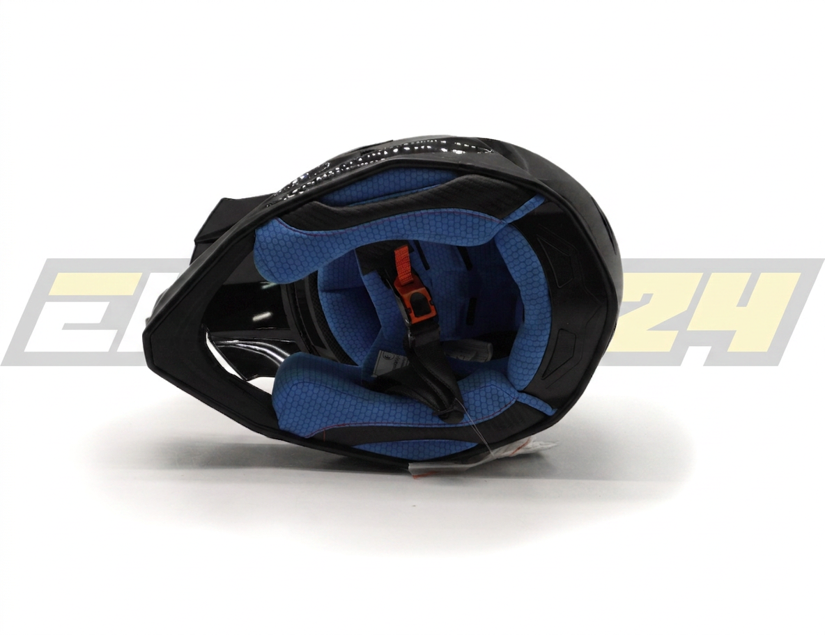 Шлем кроссовый ROCKOT RM-217 Dark GL (XS) (черный глянцевый однотонный)